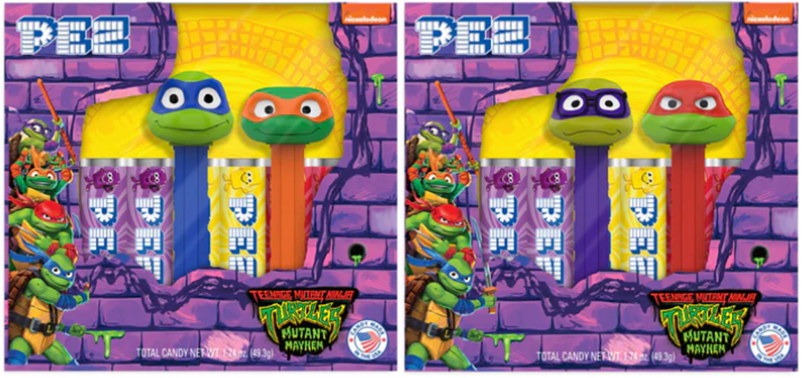 2025 tmnt ninja turtles pez usa twin pack