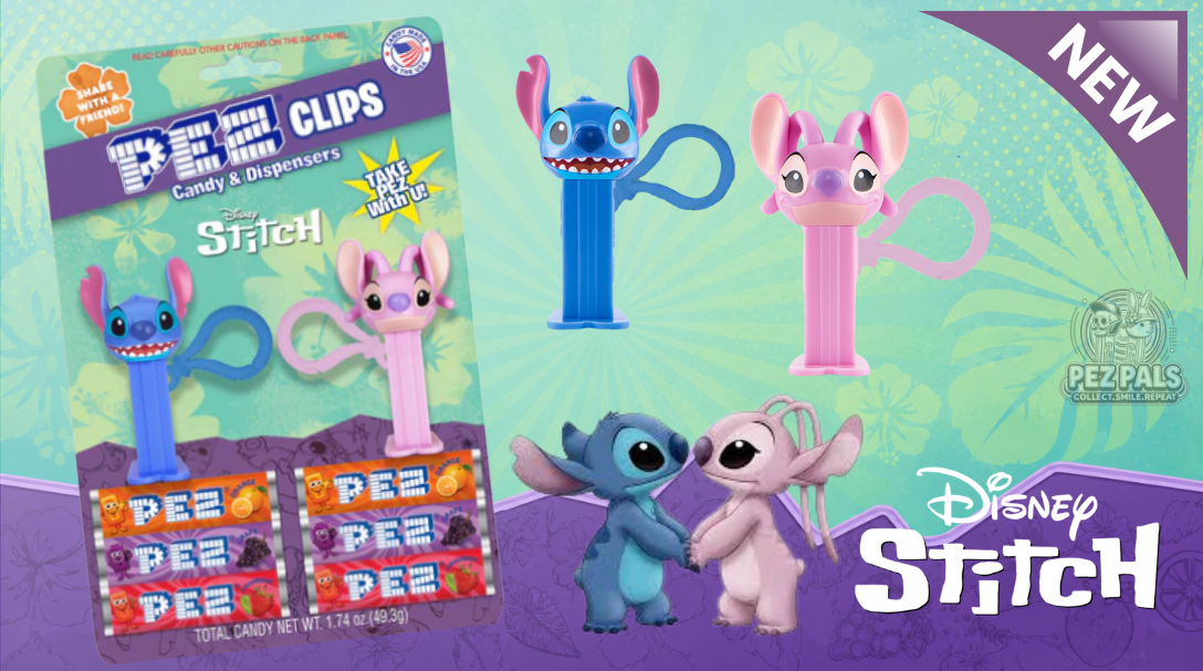 New Stitch and Angel PEZ Clips are here!