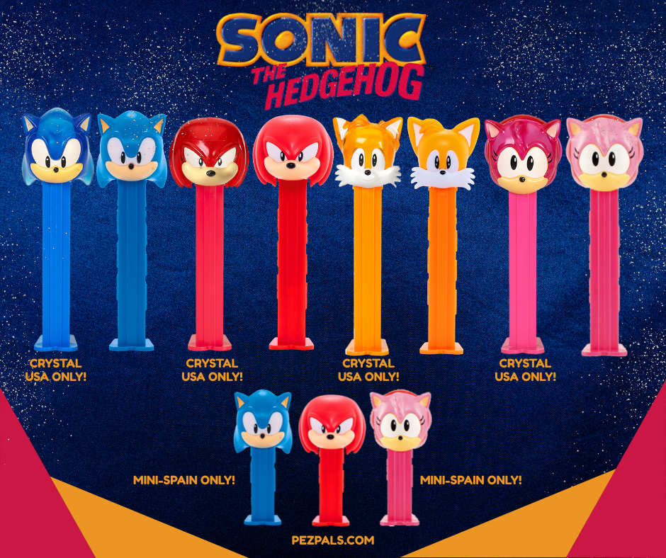 Jijonenca Returns With Exclusive Sonic Mini PEZ! 2025 sonic pez pictorial