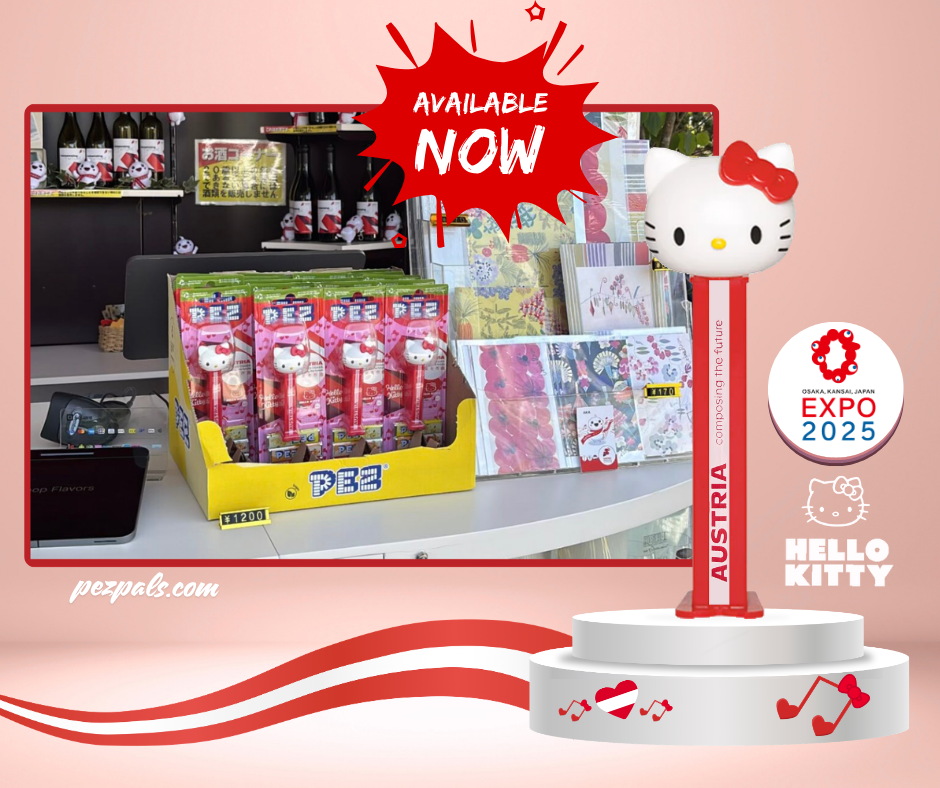 Hello Kitty PEZ Arrives at Osaka Expo! 2025 hello kitty world expo japan osaka