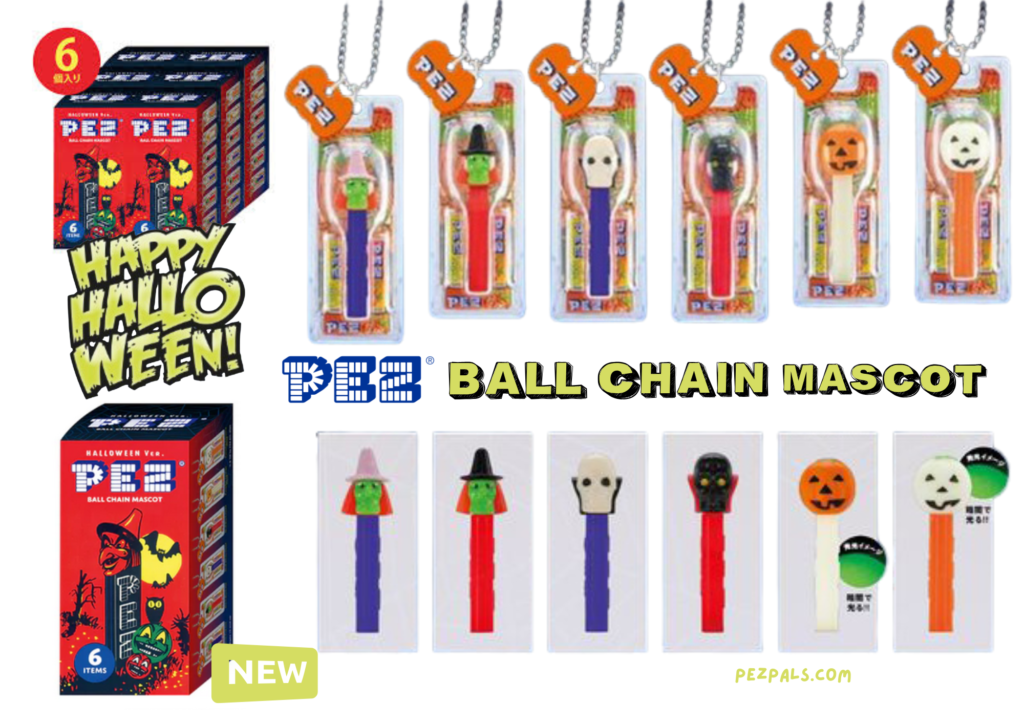 2025 japan pez ball chain halloween mascot