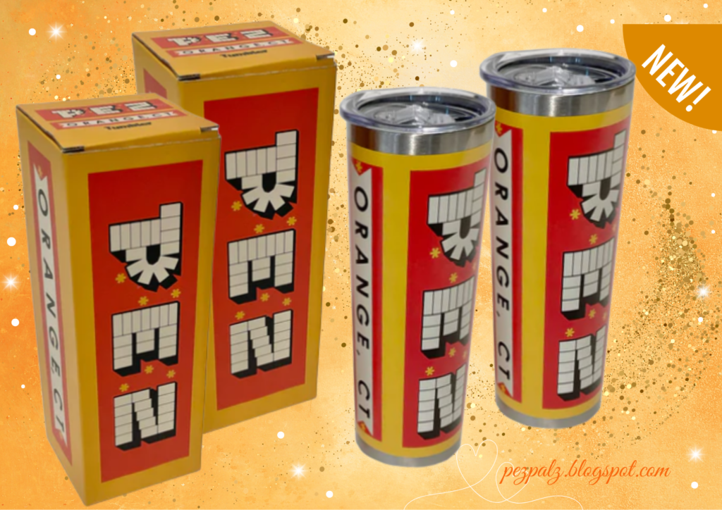 2025 pez retro orange stainless steel tumbler