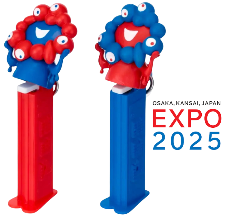 First Look! Myaku-Myaku PEZ Keychains for Expo 2025 2025 myaku myaku pez keychain world expo osaka mascot loose