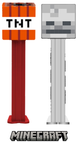 The TNT and Skeleton Arrive for Minecraft PEZ! 2026 tnt & skeleton minecraft pez loose
