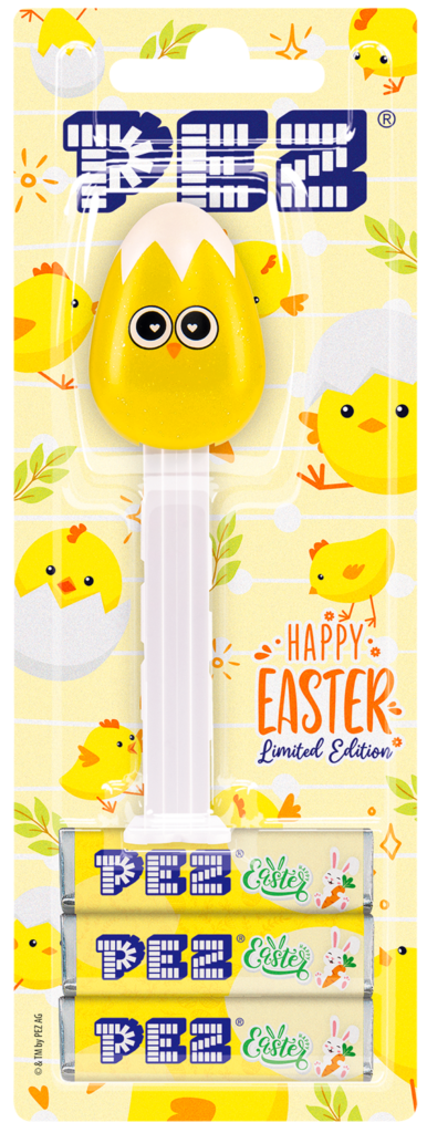 2025 chick in egg pez dispenser blister europe