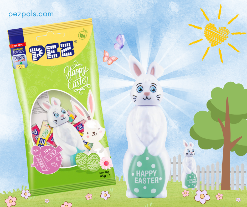2025 full body easter pez bunny european packaging