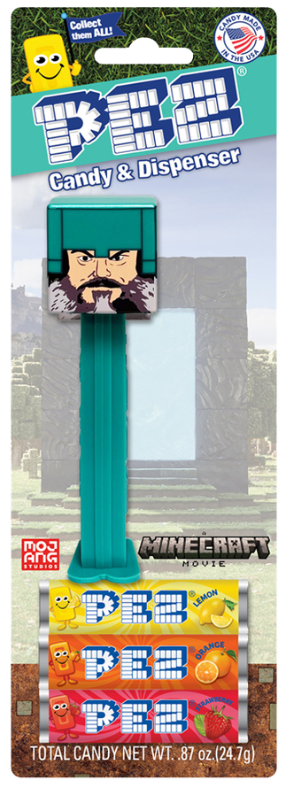 2025 minecraft steve pez dispenser blister