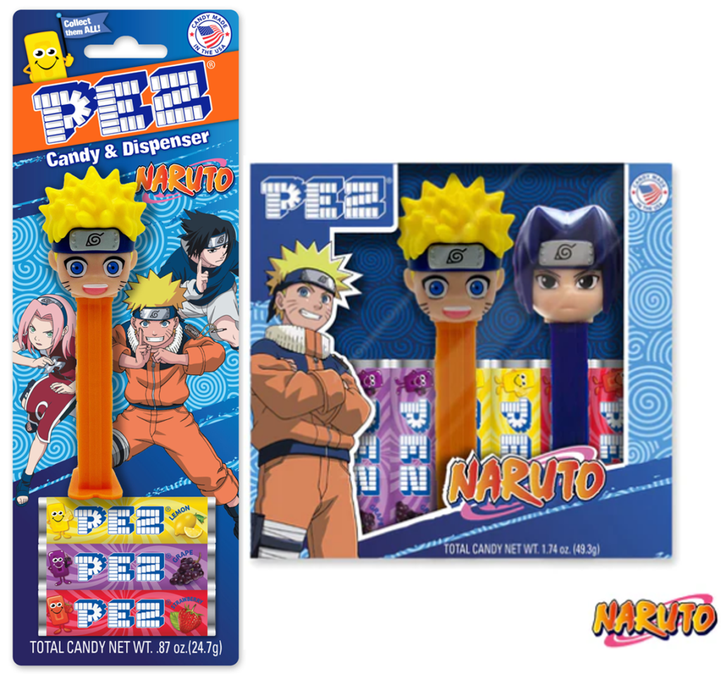 Naruto PEZ Dispensers Finally Arrive! 2025 naruto pez usa packaging