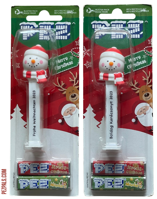 Rare Employee-Only PEZ Snowmen Revealed! 2024 employee pez snowman blister
