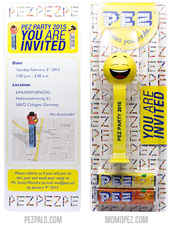 PEZ Revives the ISM Party Dispenser Tradition! 2015 pez party dsipenser blister