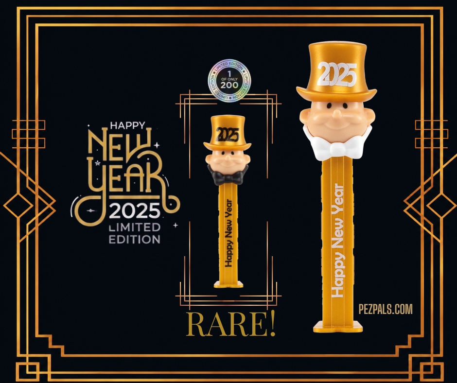 New Year PEZ Groom Arrives in the USA! 2025 new year golden pez groom usa