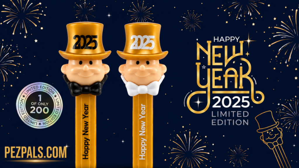 Golden PEZ Groom Returns for New Year 2025! 2024 new year golden groom