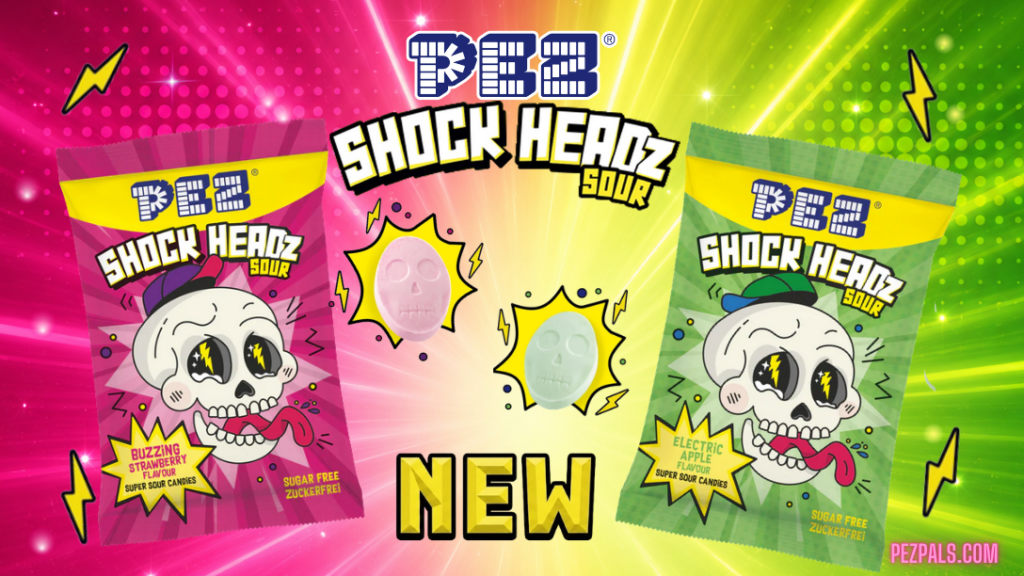 PEZ Shock Headz Sour Candies Have Arrived! 2026 pez shock headz
