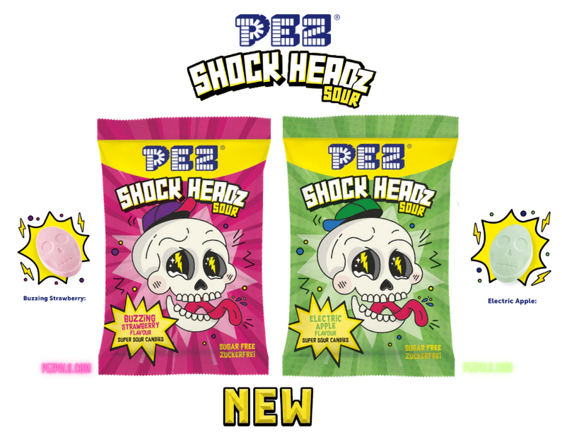 PEZ Shock Headz Sour Candies Have Arrived! 2026 pez shock heads 2