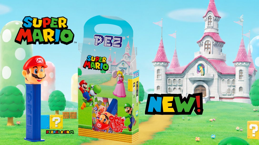 New Packaging Alert: Super Mario PEZ Pouch Now Available. 2026 nintendo super mario pez pouch