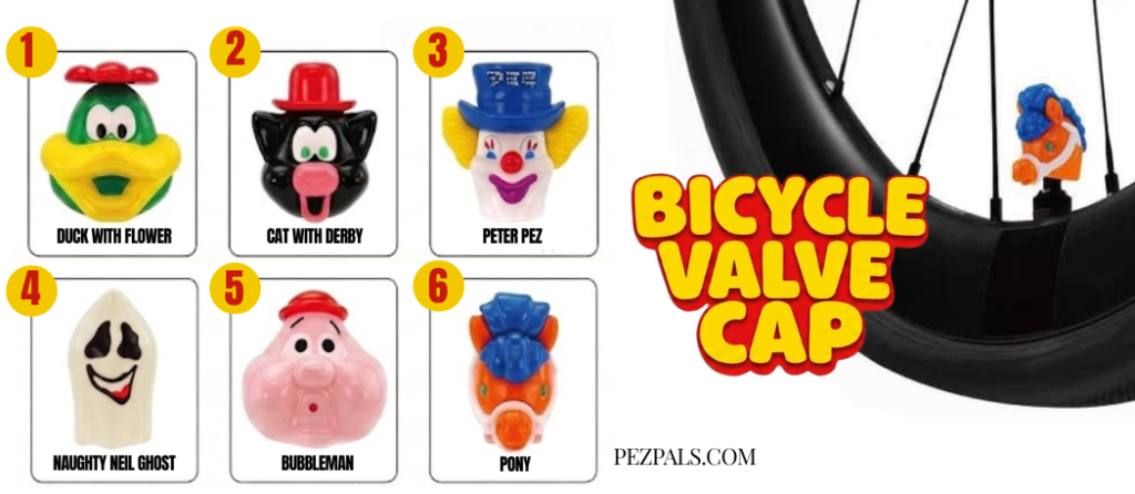 Small in Size, Big in Charm: PEZ Bicycle Valve Caps. pez bicycle valve caps 2
