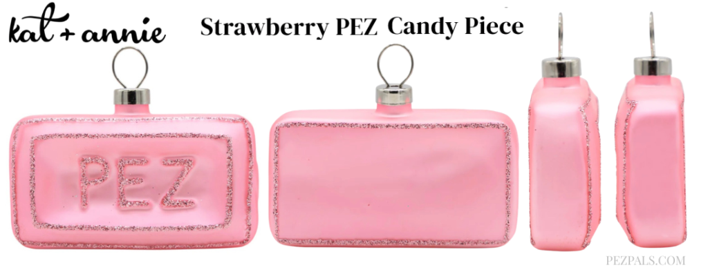 New PEZ Holiday Ornaments Arrive from Kat & Annie 2026 kat & annie strawberry pez candy piece