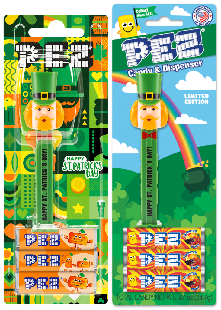 New St. Patrick's Day PEZ Dispenser Has Arrived! 2025 st. patrick's day pez blister usa vs europe