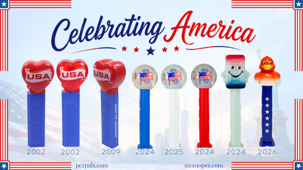 New Patriotic PEZ Duck Celebrates Independence Day! celebrating america pez pictorial fx