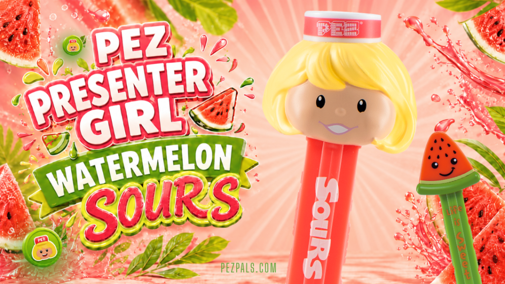 2026 pez presenter girl watermelon sours