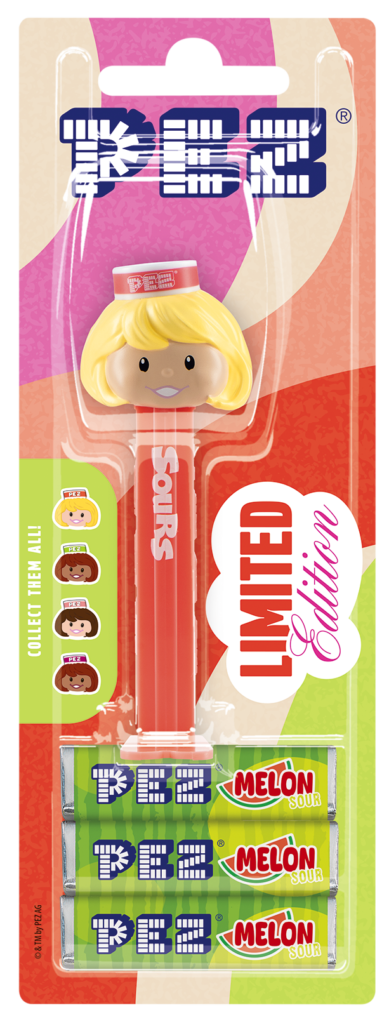 2026 pez presenter girl watermelon sours blister