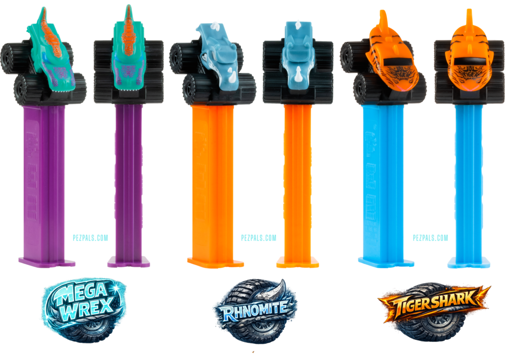 2026 pez hot wheels monster trucks loose