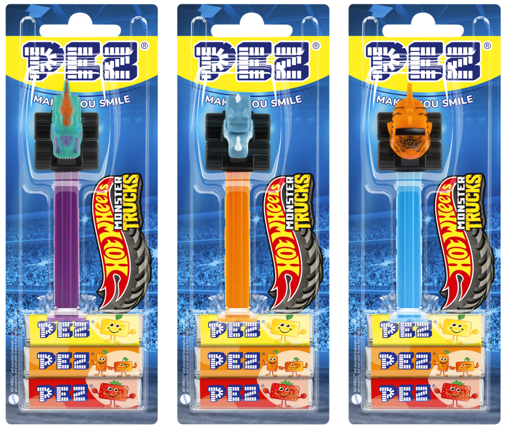 2026 pez hot wheels monster trucks european blister