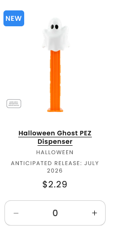 2026 new ghost pez dispenser