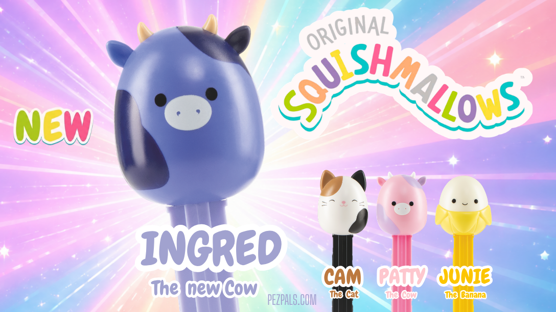Ingred The New Squishmallows PEZ Cow Is Here.