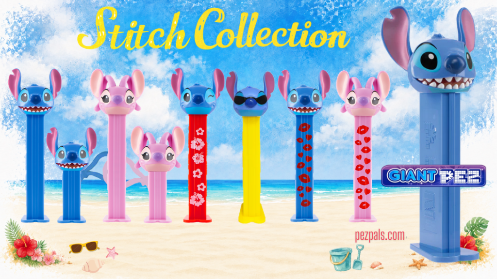 Stitch Is Ready for Summer with New Sunglasses PEZ! 2026 stitch pez pictorial