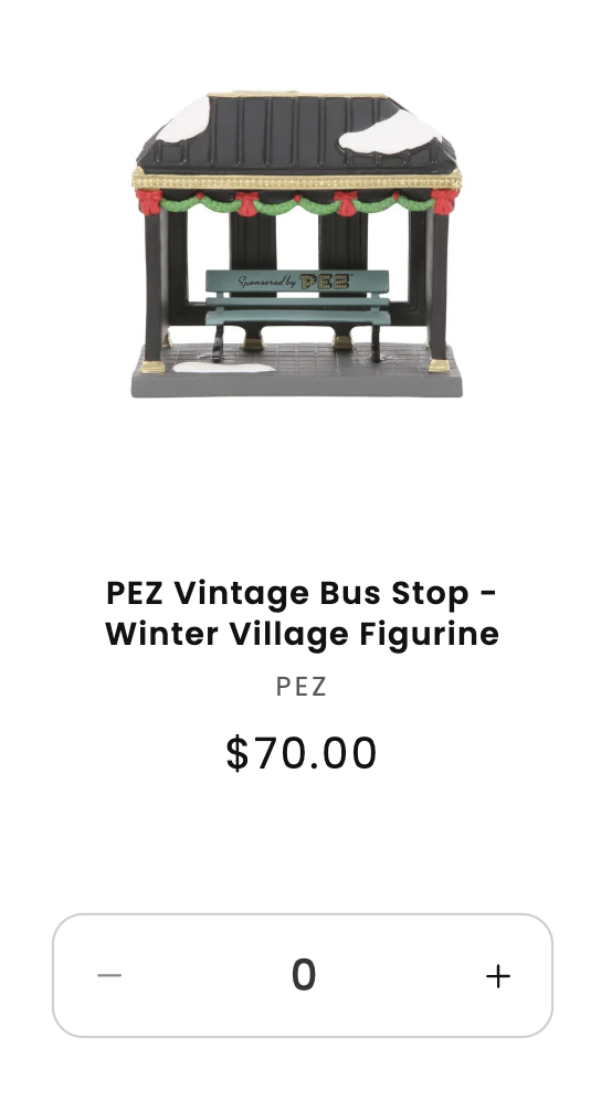 vintage pez bus stop