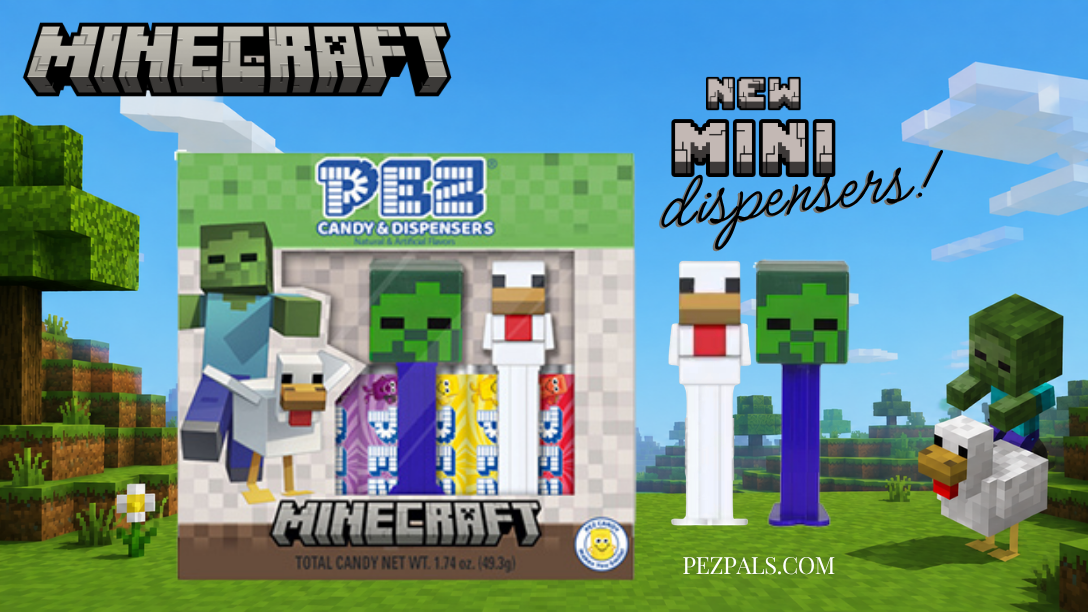 ⛏️ Minecraft PEZ Gets BIG! Two New Minis + a GIANT Creeper!