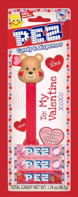 New Valentine’s Day PEZ for 2020! valentines bear 2020