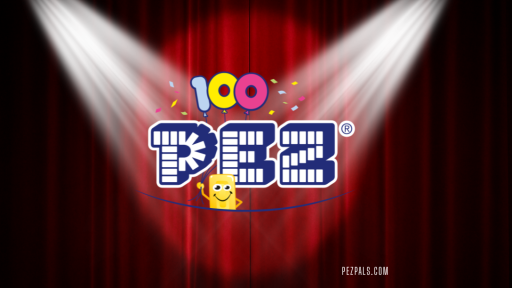 PEZ Turns 100! An Exclusive First Look at the Official Anniversary Logo! 100th anniversary pez logo