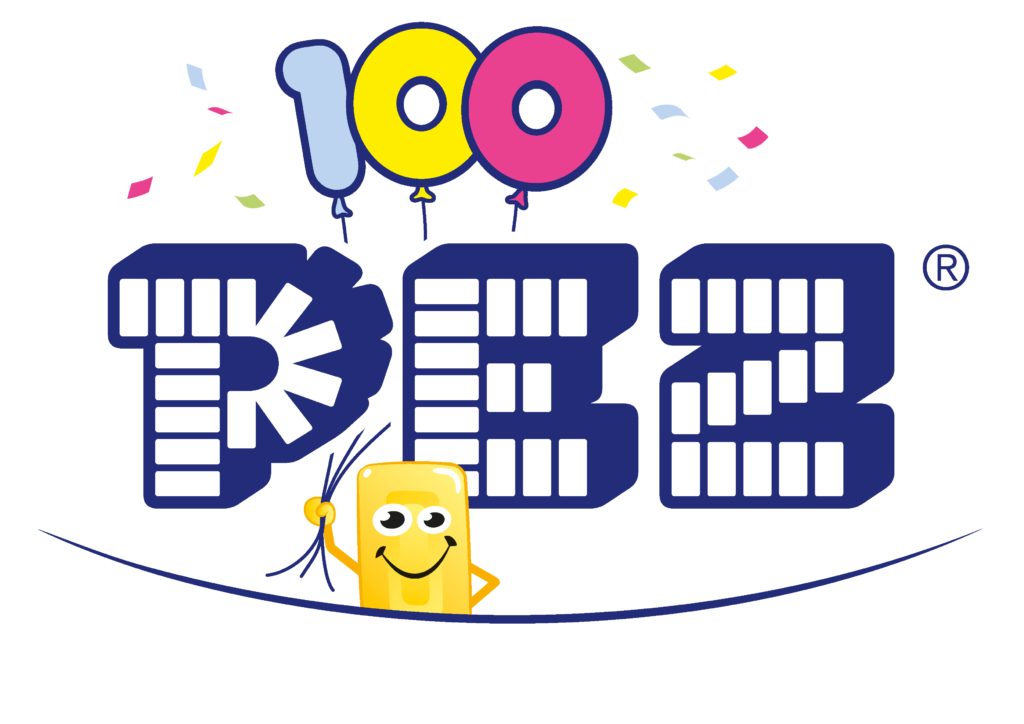 PEZ Turns 100! An Exclusive First Look at the Official Anniversary Logo! 2026 100 years logo ohne slogan