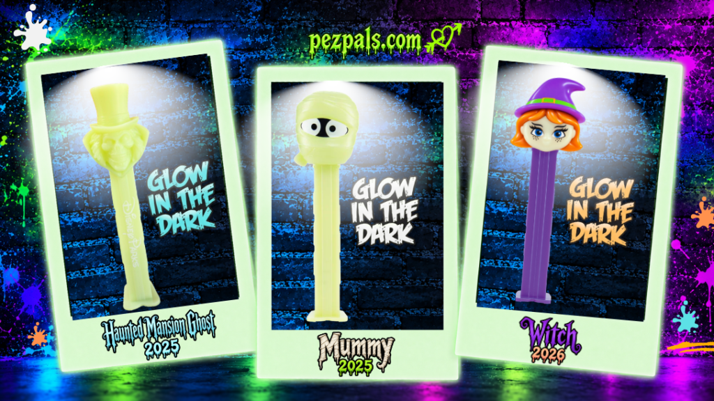 2025 2026 glow in the dark pez dispensers
