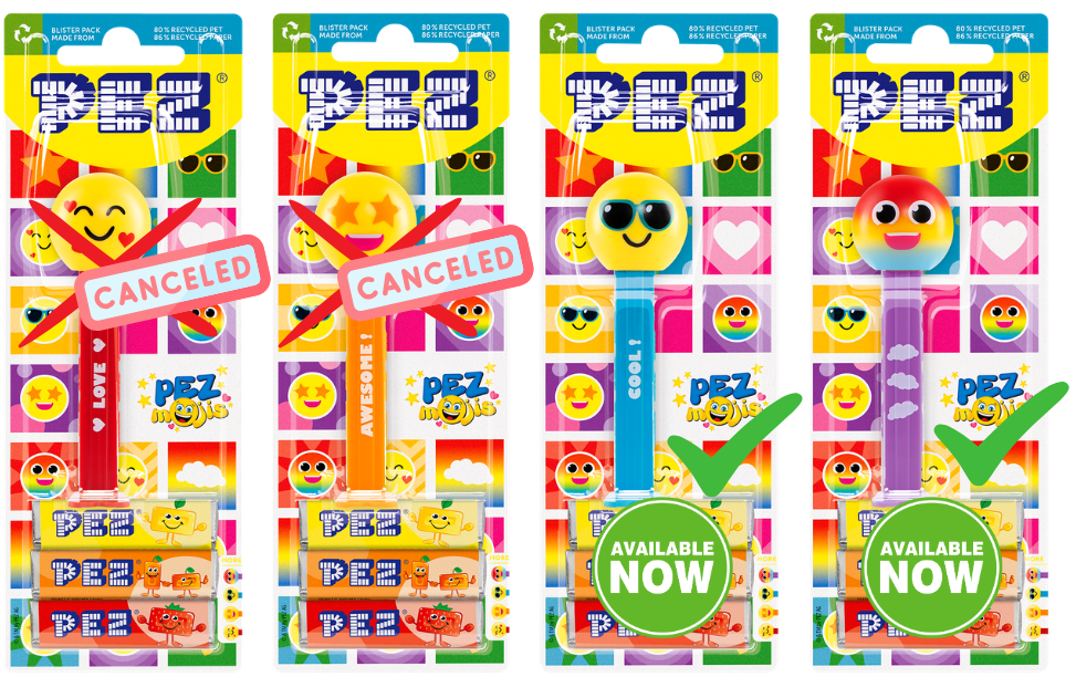 PEZ Emoji Cool & Cloud: Finally Here! euro emojis 2026 pez release