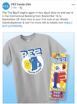 The Big E Rhode Island PEZ Puck Is Here! big e 2019 fb pez post