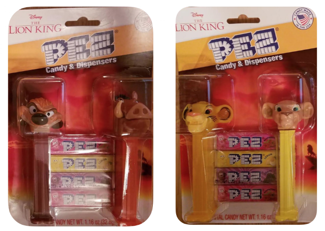 lion king doube cards pez