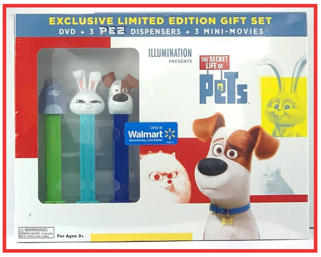 Exclusive PEZ Secret Life of Pets DVD Gift Set! Secret Life of Pets DVD Front