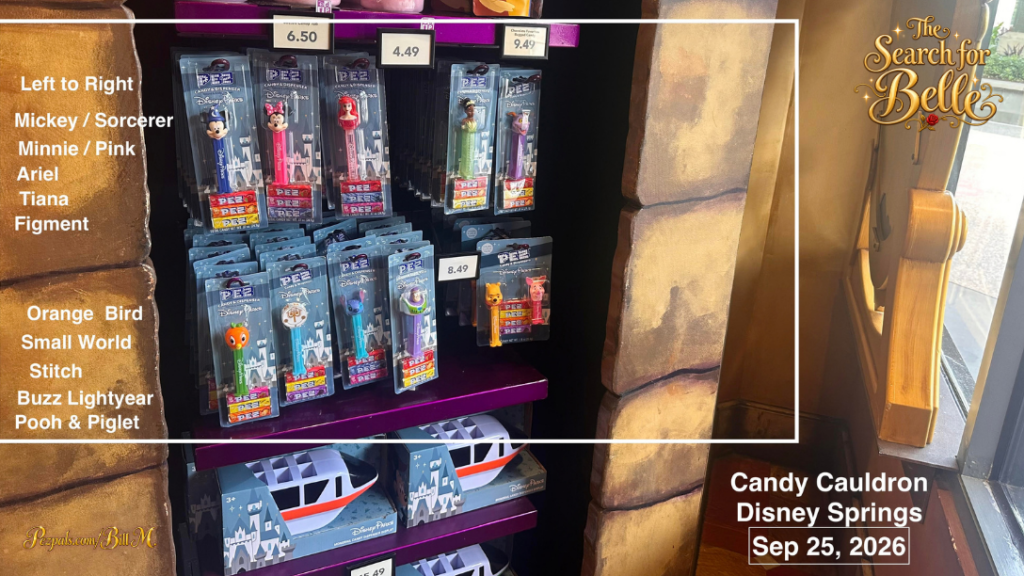 Hunting for Disney Parks PEZ Without Entering the Parks! bill 2026 belle 3