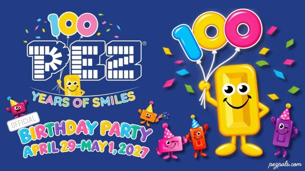 PEZ Turns 100: A Birthday Party Worth Planning For! pez 100 party announcement main