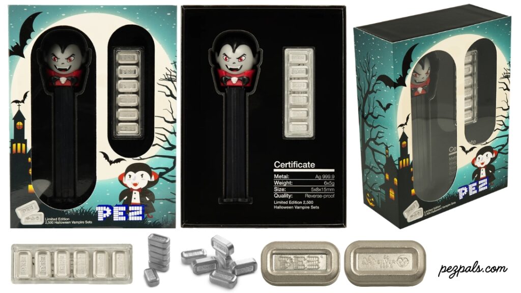 2026 pamp suisse silver pez halloween vampire gift box