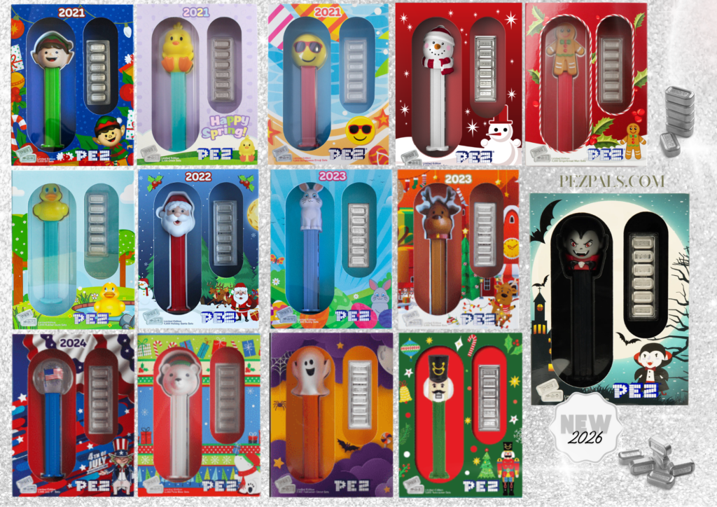 pamp suisse silver pez gift box pictorial
